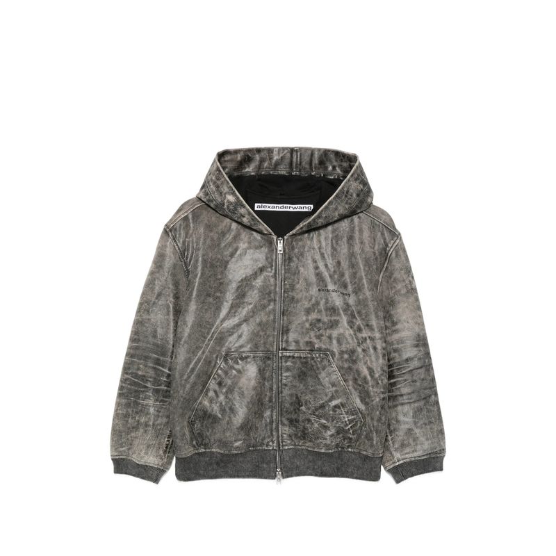 Alexander Wang Grey Jackets  Leather Jackets Women